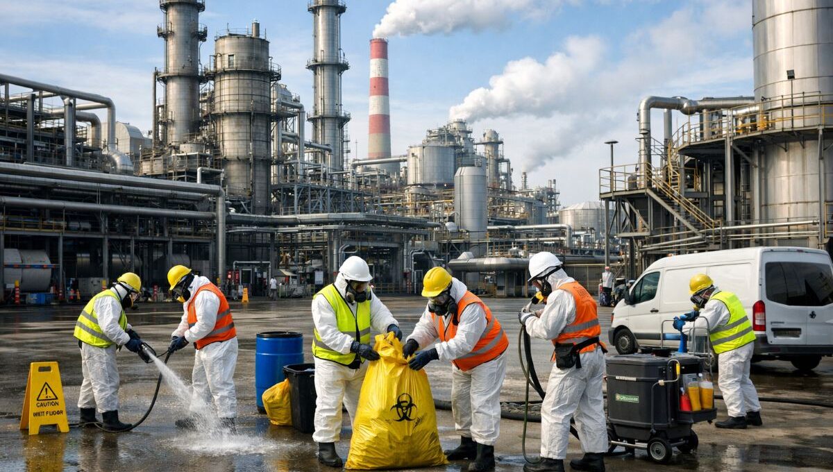 nettoyage industriel sur site dangereux
