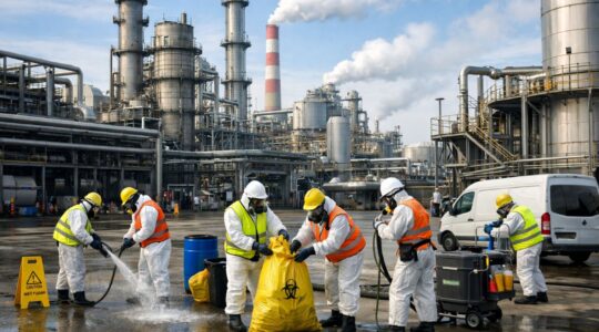 nettoyage industriel sur site dangereux